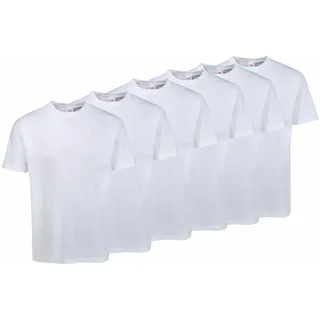 FRUIT OF THE LOOM T-Shirt », sechs Stück in unterschiedlicher Farbkomination« Packung, 6er-Pack, 6 Stk. tlg. mit Rundhalsausschnitt, weiß,