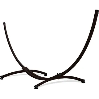 Potenza Gestell Outdoor Hängemattengestell XXL 365cm, 220kg I Gestell für Hängematten, Rahmen aus Stahl wetterfest (Braun)