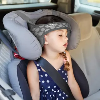 NapUp Kopfstütze für schlafende Kinder im Auto | Einschlafhilfe Kindersitz Grau