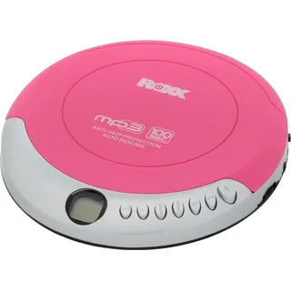 Roxx PCD 501 Tragbarer CD-Player CD, CD-R, CD-RW, MP3 Pink, Silber