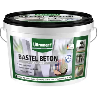 Ultrament Bastel Beton Gießmasse 3,5 kg hellgrau