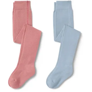 Tchibo - 2 Kinder-Strumpfhosen - Baby - Gr. 86/92 - hellblau