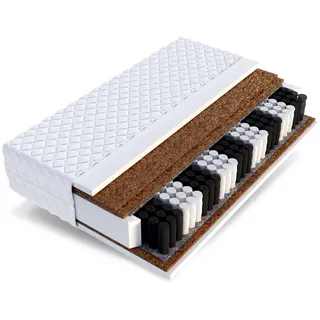 Fdm Matratze 140x200 cm SUPER HART 7 Zonen H4 H5 Taschenfederkern Rechteckig, Oeko-Tex® Standard 100, atmungsaktiv, wendbar, Wendematratze, Schlafzimmer, Matratzen Shop, Matratzen, Taschenfederkernmatratzen