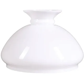 H4L Petroleumglas Lampenglas Ersatzglas Leuchtenglas Petroleumlampe Vestaschirm Einbaumaß Ø 218mm Weiß