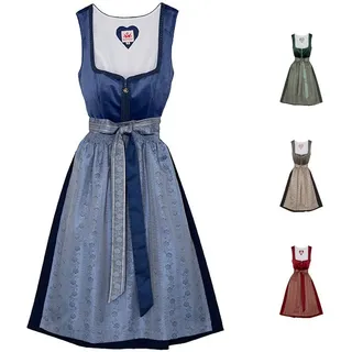 Spieth & Wensky Dirndl Diandra Dirndl Dirndl Diandra Midi-Dirndl Kleid 2-teiliges Trachtenkleid blau 42/XL