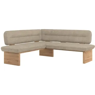 James Wood Eckbank, Holz, Textil, Eiche, Sperrholz, 212x170 cm, Esszimmer, Bänke, Eckbänke