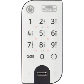 Burg Wächter Tastatur 7712 Fingerprinttastatur anthrazit/weiß