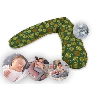 Stillkissen "Das Original" mit Polyester Hohlfaser Bezug 190 cm Farbe: 164 Pusteblume dunkelgrün