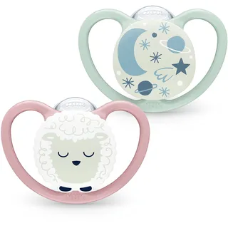 NUK Space Night Silikon 10176328 2 Stück