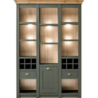 Home Affaire Vitrine Cambridge 147 x 45 x 207 cm Grün