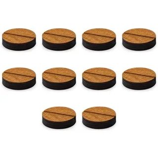 Runde Tisch Kartenständer Kartenhalter z. B. Hochzeit Tischkartenhalter aus 10mm Birkensperrholz mit 40mm Durchmesser Set Menge wählbar (40 Stück)