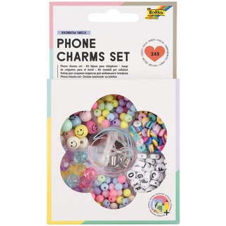 Folia Phone Charms Set RAINBOW SMILE, 349 Teile