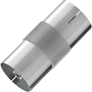 Hama Antennen-Adapter Koax-Kupplung/Koax-Kupplung Silber