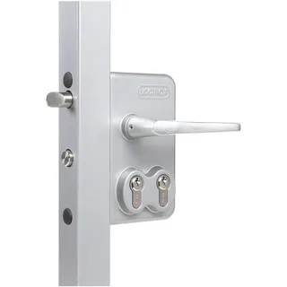 Locinox Gittertorschloss LDKZ4040 D1L Türschloss Silberfärbig