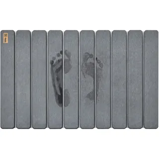 SoBuy Badematte Grau, Stein 59x39 cm, Badtextilien, Badematten