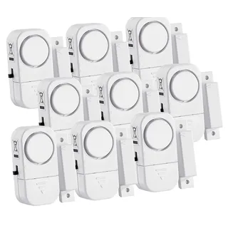 VisorTech 9er-Set Mini-Tür- und Fensteralarme, 95 db, 2 Jahre Batterielaufzeit