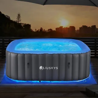 juskys gruppe gmbh Aufblasbarer Whirlpool Palmira - Grau