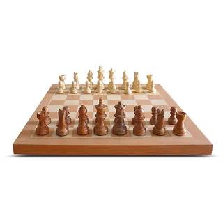 Chessnut Elektronisches Schach-Set, Holz-Schachbrett mit LEDs, AI adaptives elektronisches Schachspiel und App mit Computer-Schachbrett, für 1-2 Spieler ab 8 Jahren
