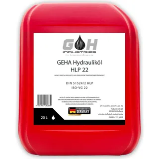 sgplusmh 20 L Hydrauliköl HLP 22 ISO VG 22 nach DIN 51524 Teil 2 Kanister 20 Liter