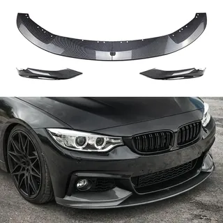 HhhhhYf Frontlippe Frontspoiler für BMW 4 Series F32 F33 M-Tech 2014-2020,Antikollisionsschutz Frontlippe Spoiler,Spoilerlippe Diffusor Body Kit Außen Zubehör,A-Carbon Fibre