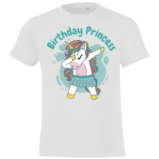 Youth Designz T-Shirt Birthday Princess Kinder Shirt mit süßem Frontprint weiß 86-94 (2 Jahre)