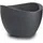 250 Ø 30 x 22,2 cm schwarz-granit