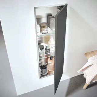 EMCO asis pure Schrankmodul, Unterputz, Holzfront, Anschlag rechts, diamantgrau