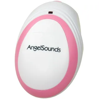 AngelSounds - JPD-100S(mini) Set Ultraschall Fetal-Doppler Cremeweiß-Pink 1 St Gerät