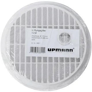 Upmann Lüftungsgitter rund Kunststoff 175 mm weiß