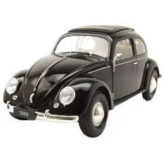Welly Modellauto VW Käfer Brezelkäfer 1950 schwarz, Maßstab 1:18 schwarz