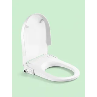 Bidetlity New Standard – Bidet-Aufsatz ohne Strom | Dusch-WC Aufsatz für die Toilette, warm & kalt | Po-Dusche zum Nachrüsten | D-Form, Schlauch 300 cm