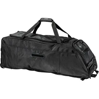 Franklin Sports Traveler Roller – Baseball und Softball – Ausrüstungstasche – Fach – Schwarz – 1680D Polyester – wasserabweisend – Schwarz, Schwarz, L, Haltbarkeit