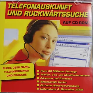 CD Telefonauskunft und Rückwärtssuche Klicktel