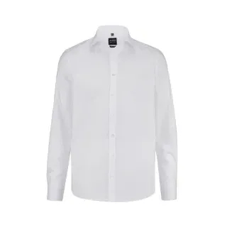 Olymp Level Five Body Fit Businesshemd mit Knopfleiste, Weiss, 40