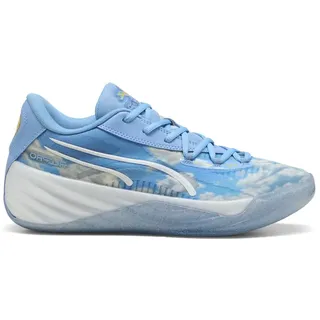 PUMA Herren All-pro Nitro Dennis Schroder Basketballschuhe Sneaker, Team Hellblau/PUMA Weiß, 46 EU - 46 EU