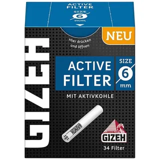 Active Filter Slim Aktivkohlefilter Ø 6 mm - 1 Packung