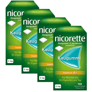 Nicorette Kaugummi freshfruit 2mg 4X105 St