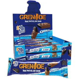GRENADE Proteinreicher, Zuckerarmer Riegel – OREO, 12 x 60 g