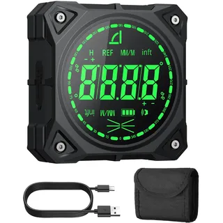 XUNTOP Digitaler Winkelmesser Neigungsmesser Neigungswinkelmesser mit LED Display Vierseitig magnetisch Type-C für Holzarbeiten, Werkstätten, im Freien