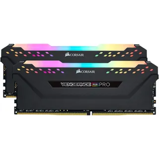 Corsair Vengeance RGB PRO schwarz DIMM Kit 32GB, DDR4-3600, CL18-22-22-42 (CMW32GX4M2Z3600C18)