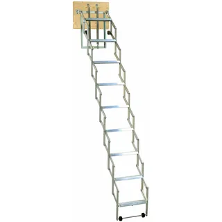 DOLLE Bodentreppe alu-fix 246-273 cm Aluminium/Holz/Kunststoff