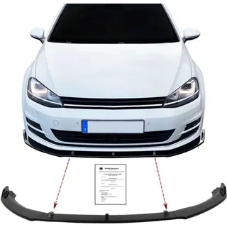 Front Spoiler Spoilerllippe Ansatzlippe Spoiler schwarz ABE* für Stoßstange VW Golf 7