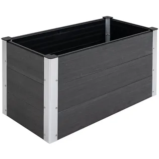 Outsunny Hochbeet 100 x 50 x 50 cm Grau