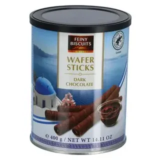feiny-biscuits Waffeln Wafer Sticks Dark Chocolate, mit Schokoladencreme, 400 g