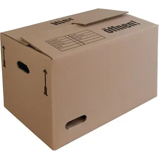 TransPak Umzugskarton Wellpappe L440xB340xH474mm zweiwellig braun