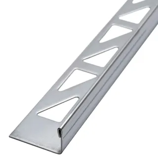 Dalsys Fliesenschiene Fliesenprofil Edelstahl L-Profil 2,5m x 12,5mm, Fliesenprofil