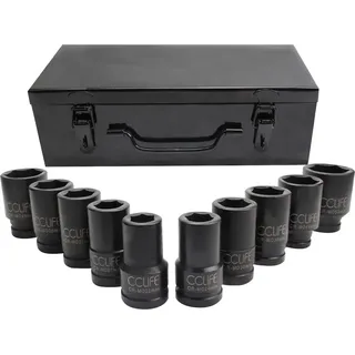 CCLIFE Stecknuss Set 10-tlg. 3/4 Zoll