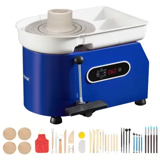 Vevor Töpferscheibe Keramik Rad Maschine 28 cm 450 W mit Pedal