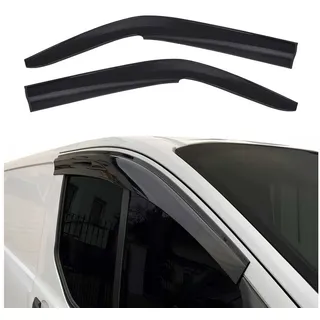 Omac Windabweiser Regenabweiser kompatibel mit VW Transporter T5 T6 2003-2024 Acryl Schwarz 2X