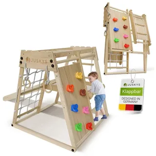 Juskys Klettergerüst Mini für Kinder Holz Natur